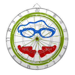 Jeu De Fléchettes Visage de triathlon