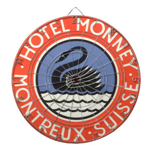 Jeu De Fléchettes Voyage Vintage, Hôtel Monney Swan Bird Suisse