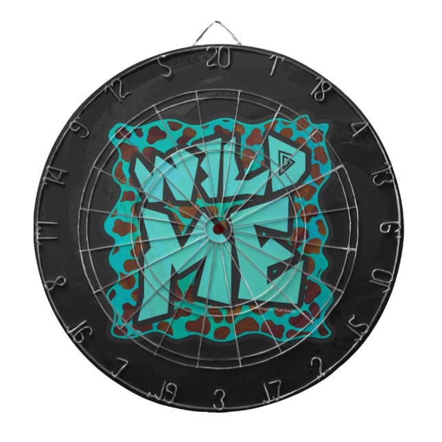 Jeu De Fléchettes Wild me Dalmatien Conception Brown et Turquoise (Devant)