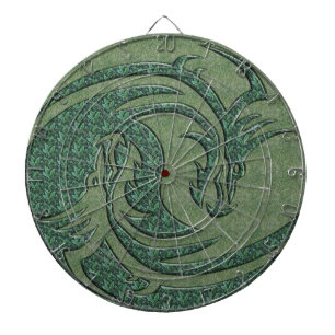 Jeu De Fléchettes Yin et Yang dragon jaune et rouge