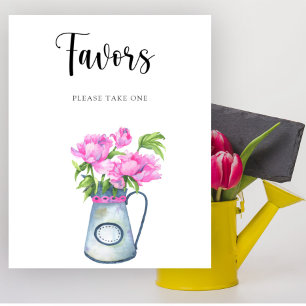 Jeu de fleurs baby shower Faveurs Poster