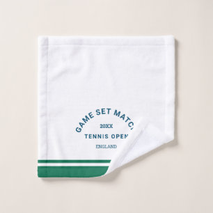 Jeu de la Marine Match Crest Green Stripe Tennis F