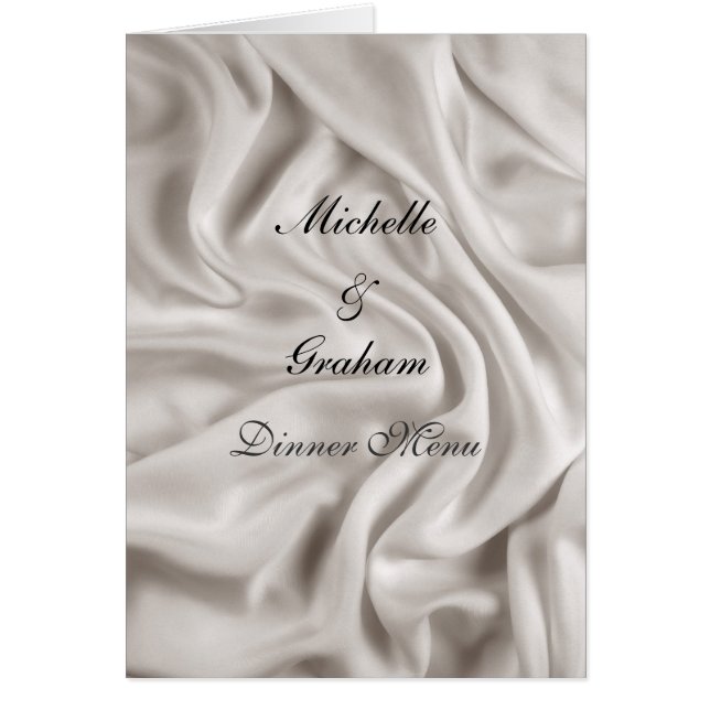 Jeu de Mariages de crème du menu mariage (Devant)