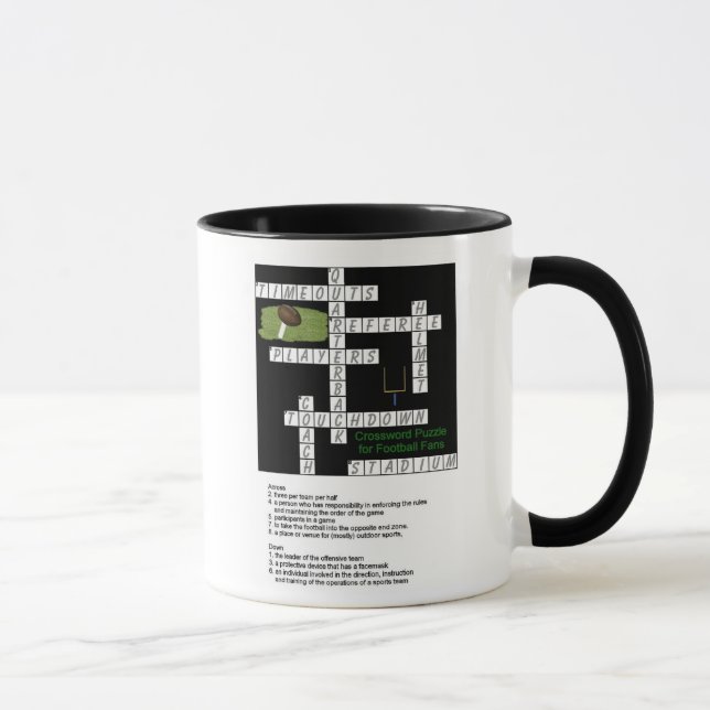 Jeu de mots croisé pour la tasse de passionés du (Droite)