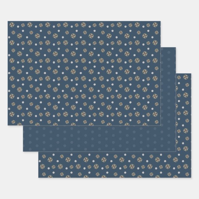Jeu de papier d'enveloppement hiver Nouveau (Lot)