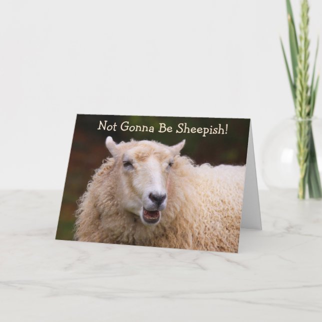 Jeu de plaisanterie de mouton Carte d'anniversaire (Devant)