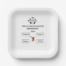 Jeu de Prédiction des Fans de Football 7 Assiette