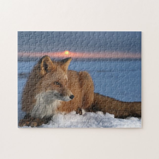 Jeu de puzzle Renard roux (Horizontal)