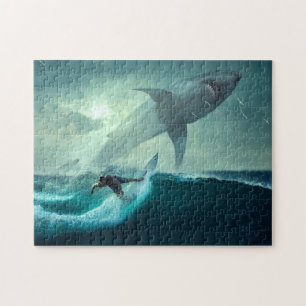 Jeu de puzzle Scène de surfer