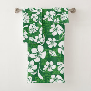 JEU DE SERVIETTES DE BAIN ALOHA VENDREDI (VERT)