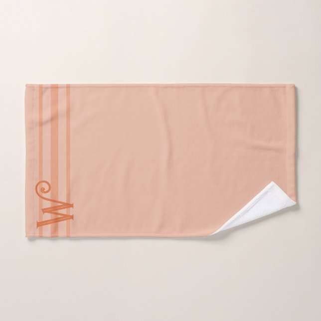 Jeu de serviettes de bain Monogramme personnalisé (Serviette à main)