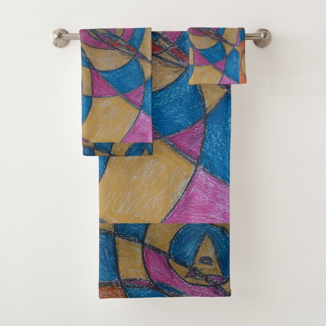 JEU DE SERVIETTES DE CONCEPTION motif (En situation)