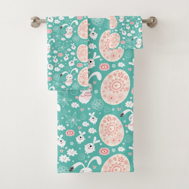 Jeu de serviettes de la parade de Pâques (En situation)