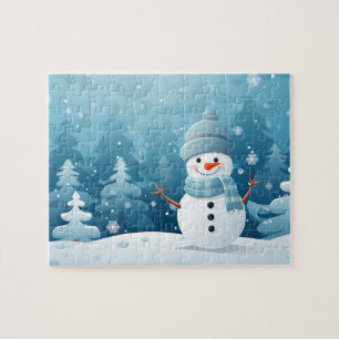 Jeu de Snowman de vacances Puzzle