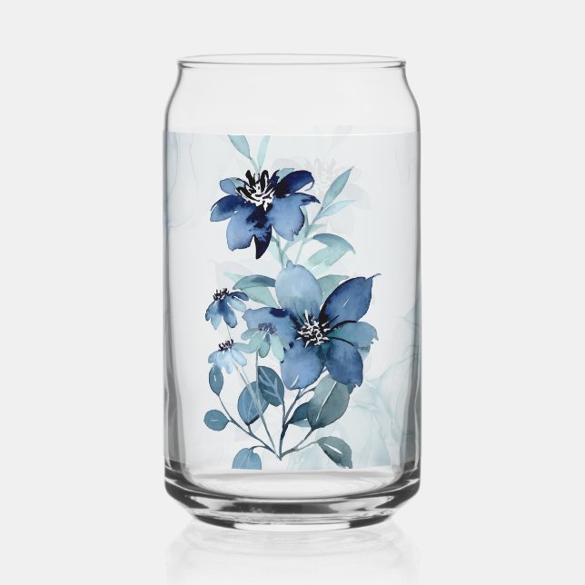 Jeu de Verre Blue Floral 2 Can (Recto)