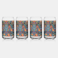 Jeu De Verre De La "Symétrie Epochale" Bleue Mesme