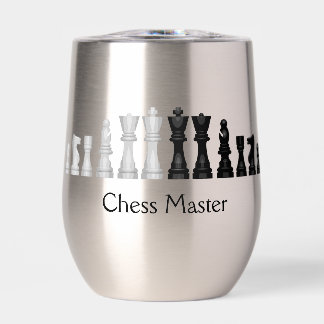Jeu d'échecs Conception Vin Thermique Tumbler