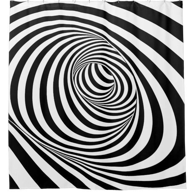 Jeu d'illusion optique B - Rideau de douche (Devant)