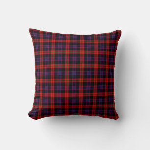 Jeu D'Oreillers Plaid Broun Coussin Tartan Moderne