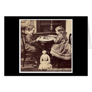 Jeu du cru Stereoview de dominos