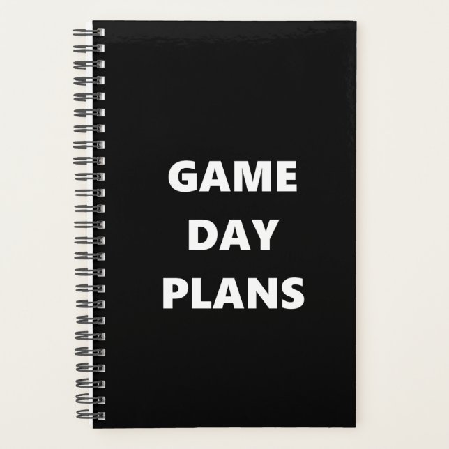 Jeu Jour Planner Sports Thème Jeu Jeu Jour Plans (Devant)