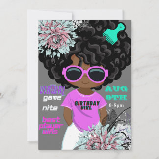 Jeu Nite Anniversaire Carte d'invitation