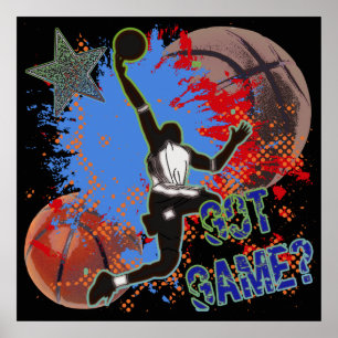 JEU OBTENU - AFFICHE DE BASKET-BALL