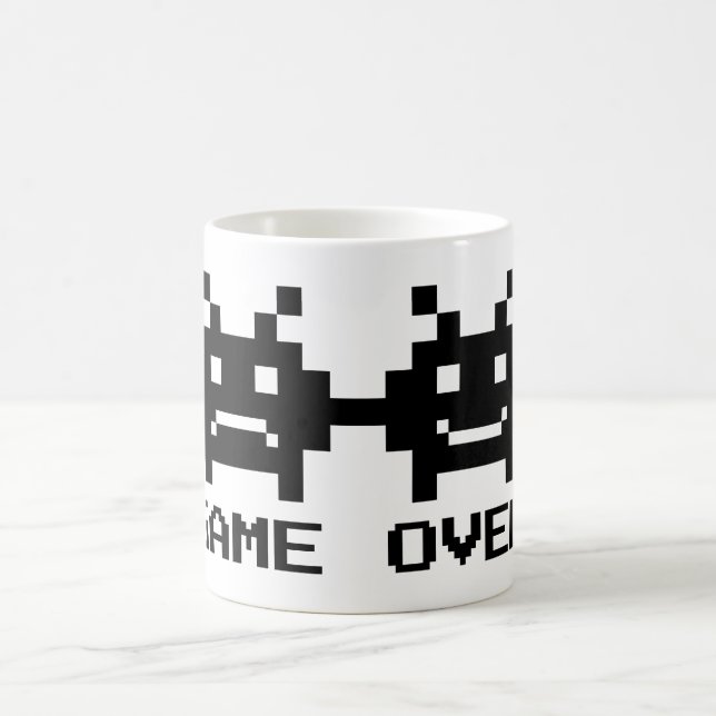 JEU SUR 8 bits pixel art mug pour couple mariage (Centre)