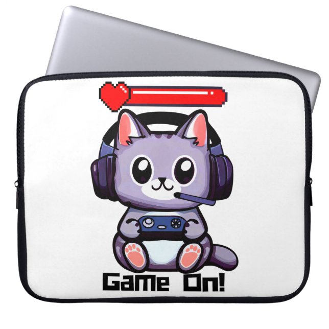 Jeu Sur Gamer Chat Avec Sac Électronique Bar Santé (Devant)