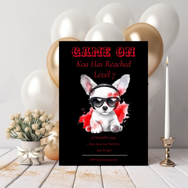 Jeu Sur Invitation Anniversaire Niveau Suivant, Je (Créateur téléchargé)