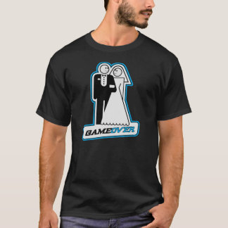 Jeu sur Mariage mariée et chambre TShirt (bleu)
