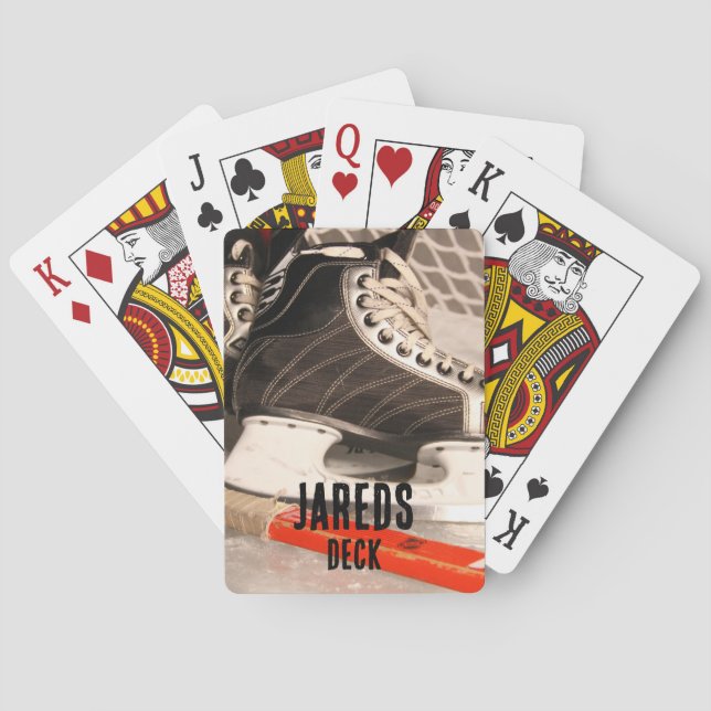 Jeu Thématique De Hockey Sur Glace Cartes Deck (dos)