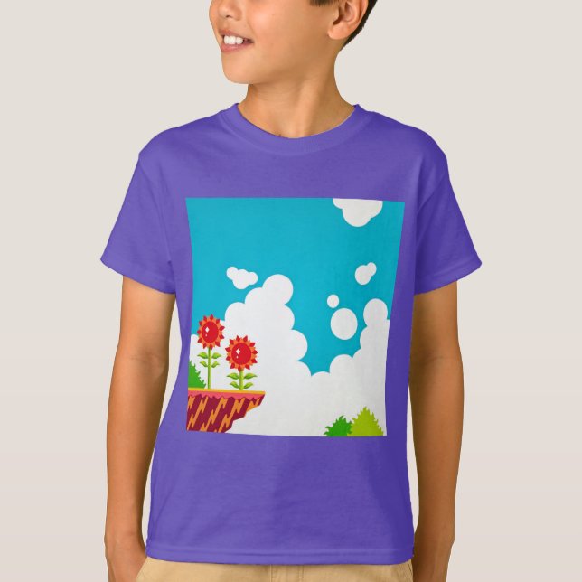 Jeu vidéo 8 bits Retro T-Shirt pour enfants inspir (Devant)
