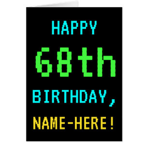 Jeu vidéo amusant Vintage/rétro Look 68e anniver