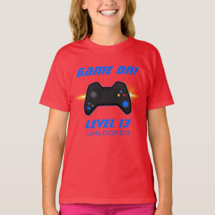 Jeu Vidéo Bleue Anniversaire T-shirt