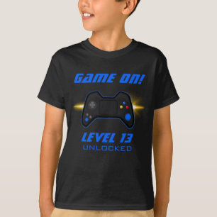 Jeu Vidéo Bleue Anniversaire T-shirt