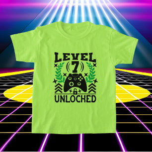 Jeu vidéo cool unisex 7e anniversaire T-shirt
