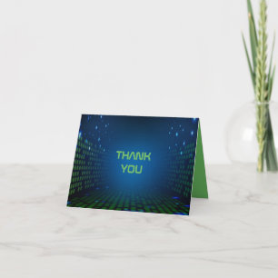 JEU VIDÉO SANS FIN Bar Mitzvah Carte de remercieme
