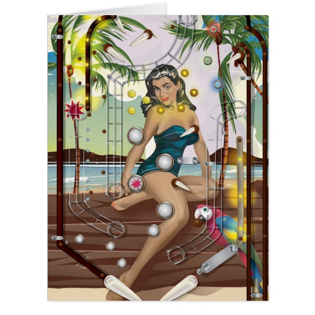 Jeu vintage de Pinball Machine (Devant)