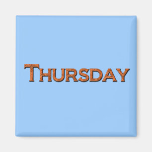 Jeudi Magnet d'aide à l'enseignement ou à la mémoi