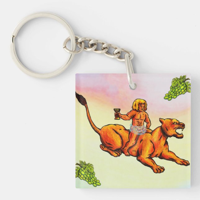 Jeune Bacchus chevauchant une lionne et des raisin (Devant)