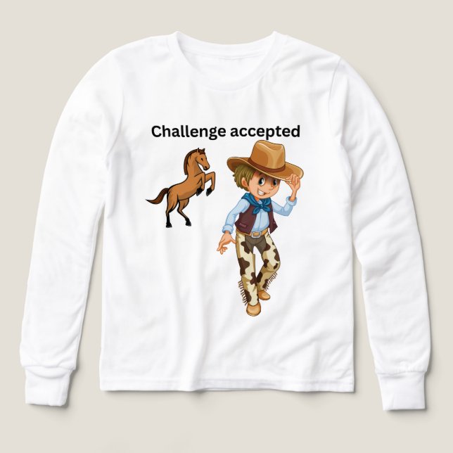 Jeune cowboy déterminé (Motif recto)
