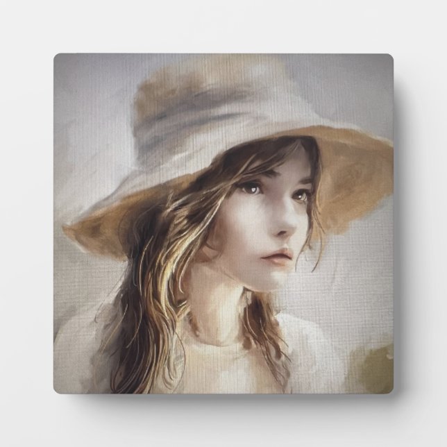 Jeune Femme Fotoplatte (Vorderseite)