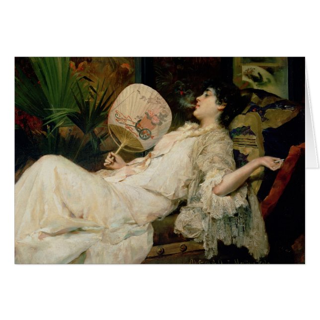 Jeune femme fumant, 1894 (Devant horizontal)