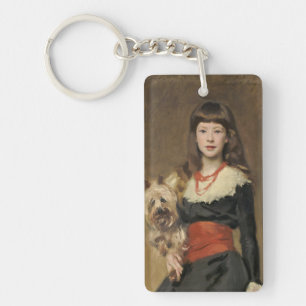 Jeune fille au chien de Sargent Portrait de Beatri