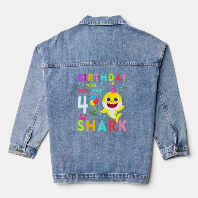 Jeune fille Cute Shark 3rd Birthday Boy Girl 3 Yea (Verso)