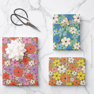 Jeune Floral Papier de Couleurs Assorties