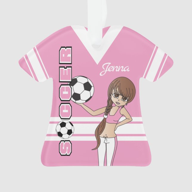 Jeune ⚽ Football mignonne fille | Rose (devant)
