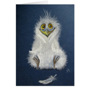 Jeune hibou drôle - oiseau de bébé