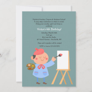 Jeune invitation d'artiste